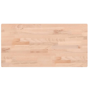 Tablero rectangular de madera maciza de haya 80x40x2.5 cm H