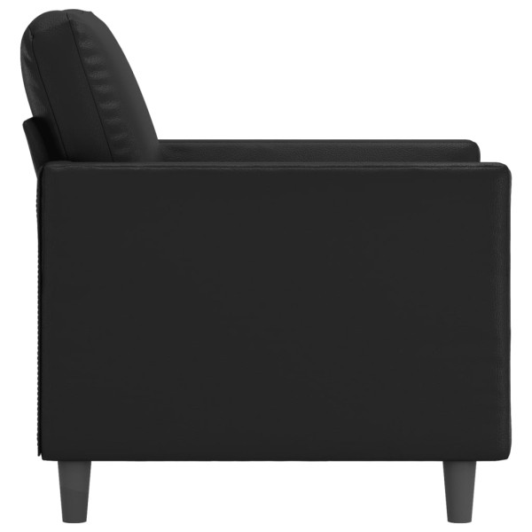 Sillón cuero sintético negro 60 cm M 4