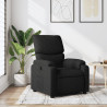 Sillón reclinable de tela negro 1