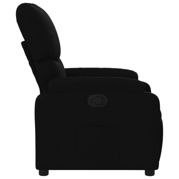 Sillón reclinable de tela negro M 4
