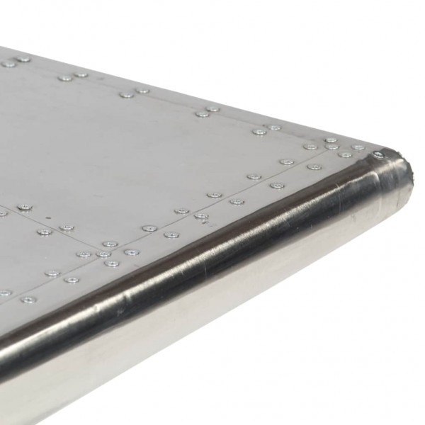 Mesa de centro estilo Aviator vintage aluminio M 5