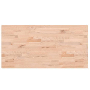 Tablero rectangular de madera maciza de haya 100x50x2.5 cm H