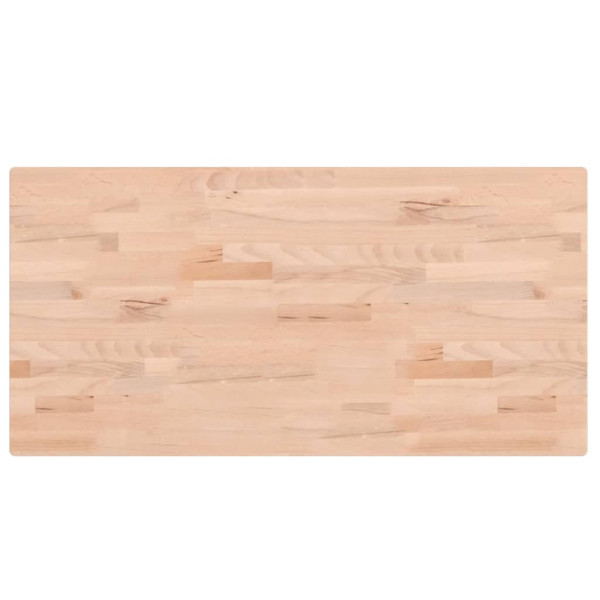 Tablero rectangular de madera maciza de haya 100x50x2.5 cm M 2