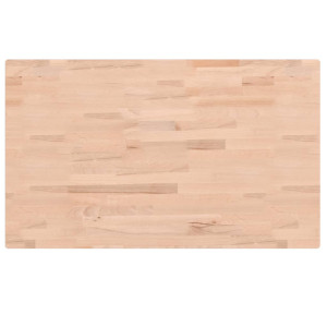 Tablero rectangular de madera maciza de haya 100x60x4 cm H