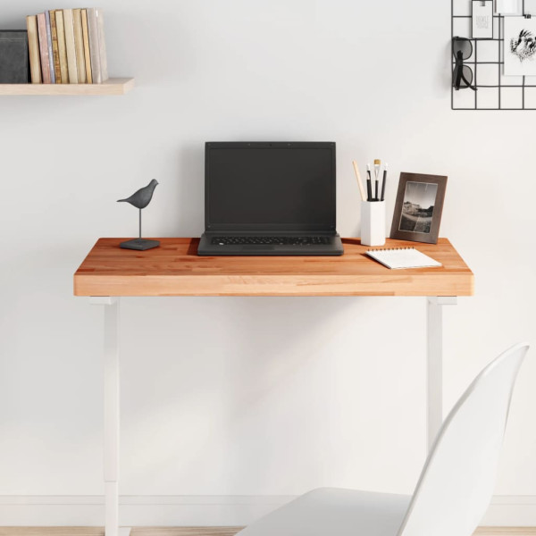 Tablero rectangular de madera maciza de haya 80x40x4 cm D