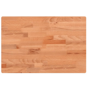 Tablero rectangular de madera maciza de haya 80x40x4 cm H