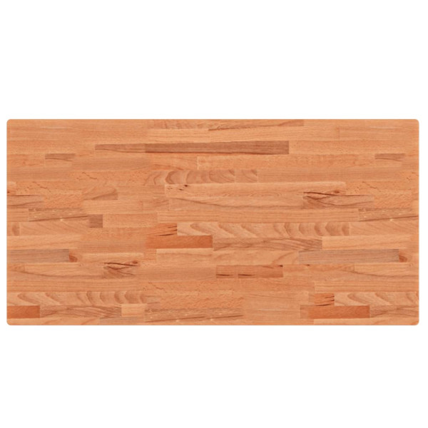 Encimera de baño madera maciza de haya 100x50x4 cm M 2