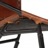 Silla de cuero auténtico marrón 5