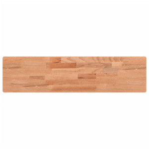 Estante de pared madera maciza de haya 80x20x4 cm H