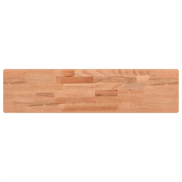Estante de pared madera maciza de haya 80x20x4 cm M 2