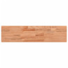 Estante de pared madera maciza de haya 80x20x4 cm 2