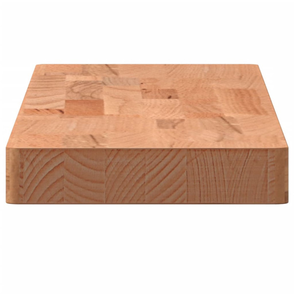 Estante de pared madera maciza de haya 80x20x4 cm M 5