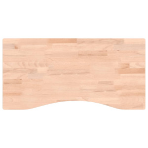Tablero de escritorio madera maciza de haya 80x(36-40)x2.5 cm H
