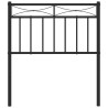 Cabeceira de cama 75 cm metal preto 3