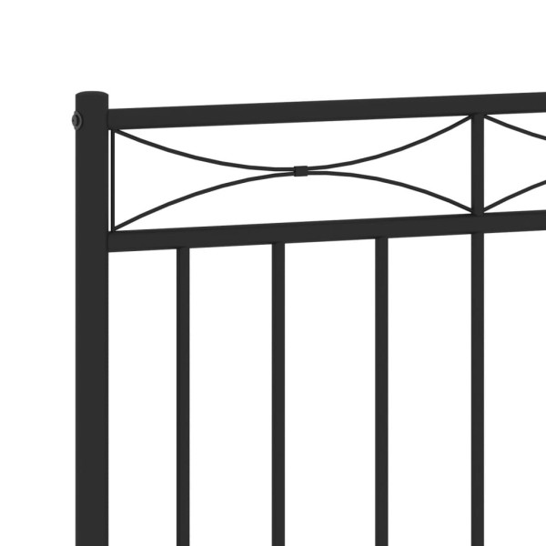 Cabeceira de cama 75 cm metal preto M 5