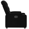 Sillón reclinable de tela negro 4
