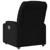 Sillón reclinable de tela negro 5