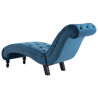 Chaise longue em veludo azul 5