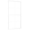 Puerta corredera ESG vidrio y aluminio blanca 102.5x205 cm 2