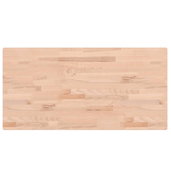 Tablero rectangular de madera maciza de haya 100x50x4 cm M 2