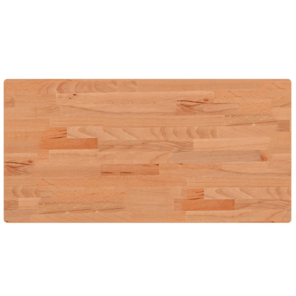 Encimera de baño madera maciza de haya 80x40x2.5 cm M 2