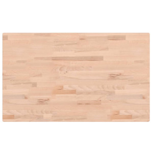 Encimera de baño madera maciza de haya 100x60x2.5 cm H