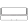 Estante de pared con barra gris Sonoma 65x25x30 cm 4