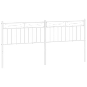 Cabeceira de cama 200 cm metal branco H
