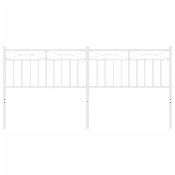 Cabeceira de cama 200 cm metal branco M 3