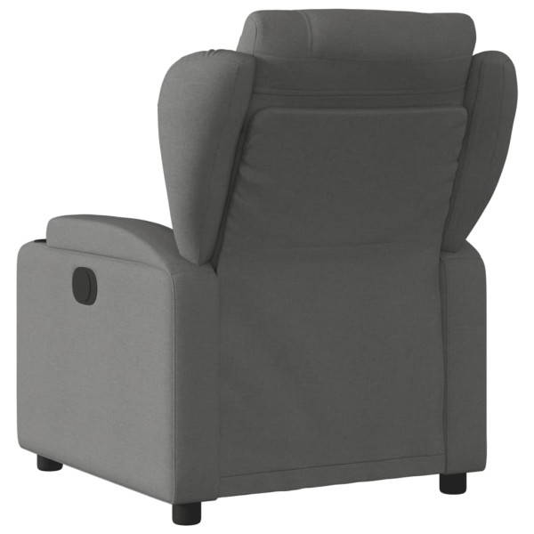 Sillón reclinable de tela gris oscuro M 3