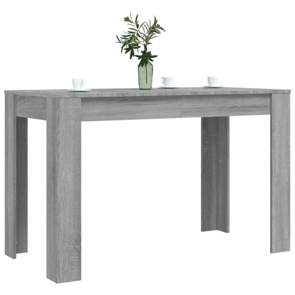 Mesa de jantar 120x60x76 cm derivados de madeira cinza sonoma M 3