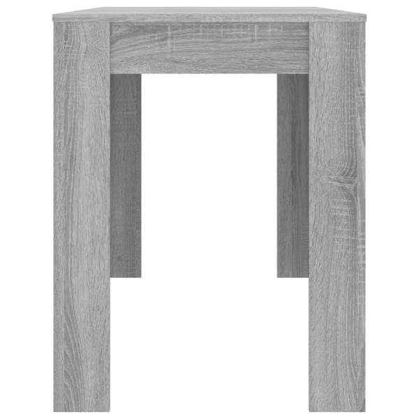 Mesa de comedor madera de ingeniería Sonoma gris 120x60x76 cm M 5
