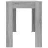 Mesa de comedor madera de ingeniería Sonoma gris 120x60x76 cm 5