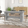 Mesa de comedor madera de ingeniería Sonoma gris 180x90x76 cm 1