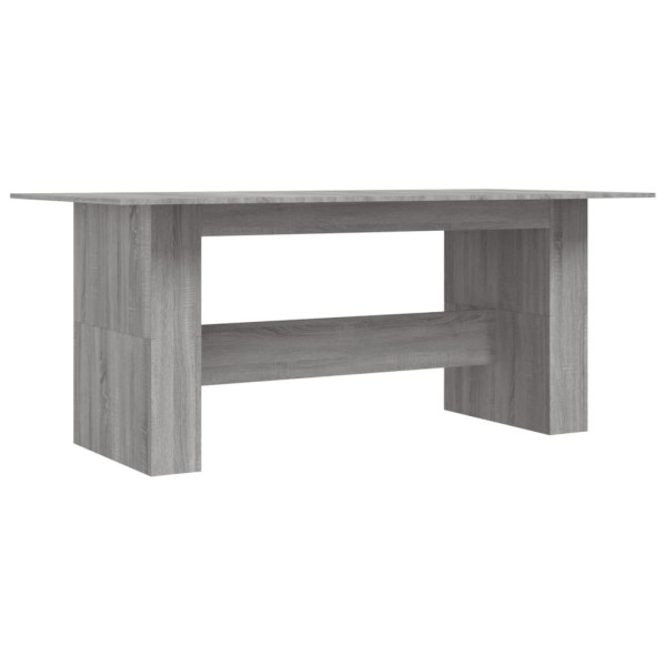 Mesa de comedor madera de ingeniería Sonoma gris 180x90x76 cm M 2