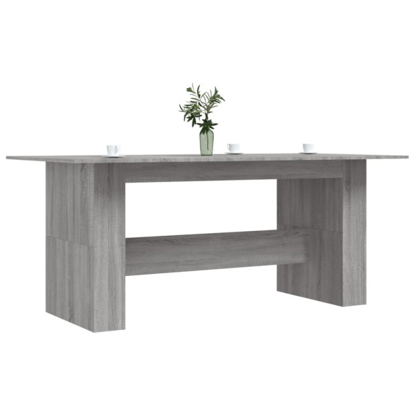 Mesa de comedor madera de ingeniería Sonoma gris 180x90x76 cm M 3