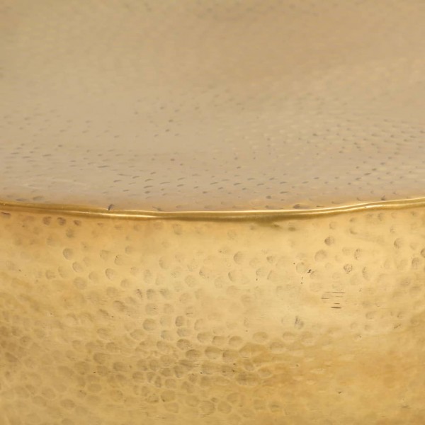 Mesa de centro em alumínio martelado 70x30 cm bronze M 4