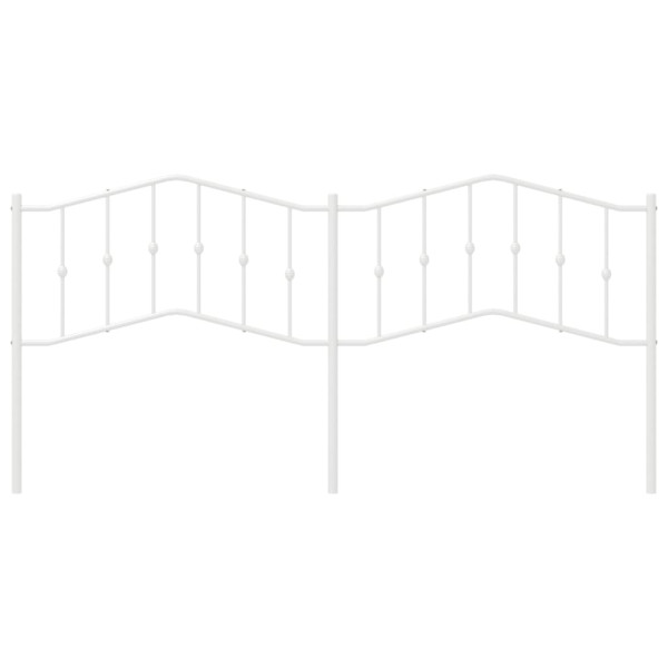 Cabeceira de cama 193 cm metal branco M 3