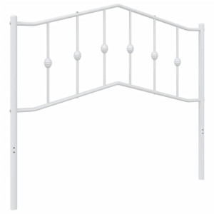 Cabeceira de cama 107 cm metal branco H