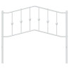 Cabeceira de cama 107 cm metal branco 3