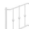 Cabeceira de cama 180 cm metal branco 5