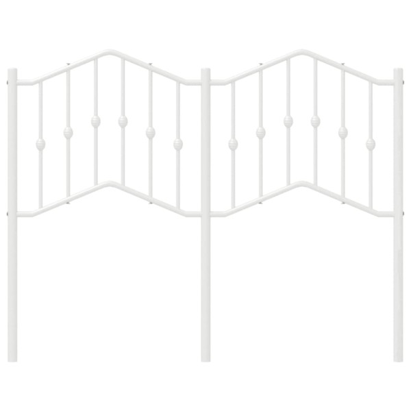 Cabecero de metal blanco 120 cm M 3