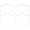 Cabeceira de cama 120 cm metal branco 3
