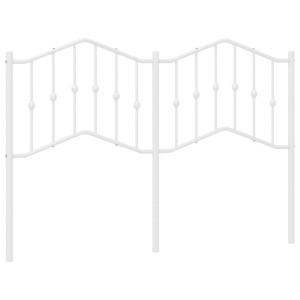 Cabeceira de cama 150 cm metal branco H