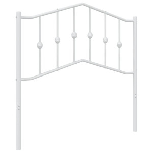Cabecero de metal blanco 90 cm H