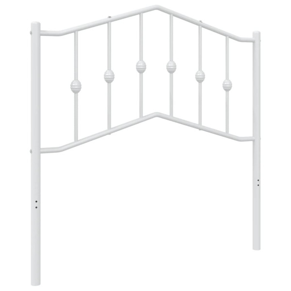 Cabecero de metal blanco 90 cm M 2