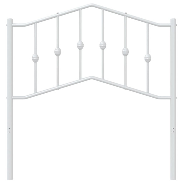 Cabecero de metal blanco 90 cm M 3