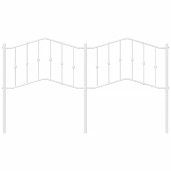 Cabecero de metal blanco 160 cm M 3