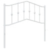 Cabeceira de cama 100 cm metal branco 2