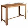 Mesa de bar de madera de acacia maciza 150x70x105 cm 4
